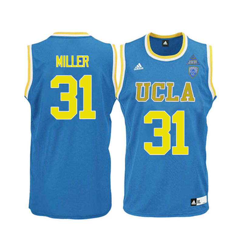 Men UCLA Bruins #31 Reggie Miller College Basketball Jerseys-Blue